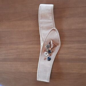 Vintage Handmade Decorative Suede Belt